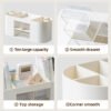 Plastic storage box 6-Compartment Plastic storage box 6-Compartment large capacity pen holder desktop storage simple office supplies