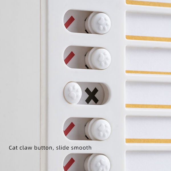 Rotating  Planner Board -2 functions Portable Memo Checklist Pencil Storage Box for Kids Detachable Daily Task Schedule Reminder Multi compartment pen holder