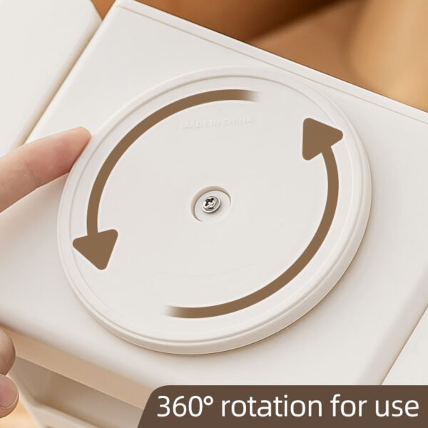 Rotating  Planner Board -2 functions Portable Memo Checklist Pencil Storage Box for Kids Detachable Daily Task Schedule Reminder Multi compartment pen holder