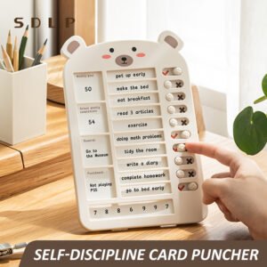 Planner Board-7 day  Chore Chart, Family Daily Schedule,   Weekly Chore List, Self-discipline Punch Card, Cultivate Good Habits Planning Board