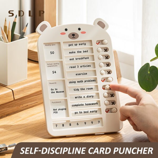 Planner Board-7 day Planner Board-7 day Chore Chart, Family Daily Schedule, Weekly Chore List, Self-discipline Punch Card, Cultivate Good Habits Planning Board