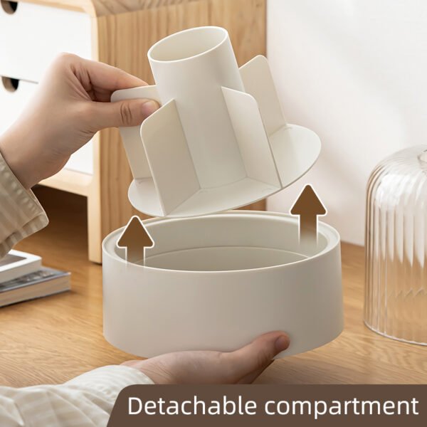 Rotate the pen holder 5-Compartment Rotate the pen holder 5-Compartment Office desktop storage and sorting