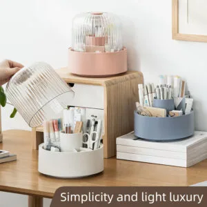 Rotate the pen holder 5-Compartment Office desktop storage and sorting