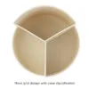 Storage Box 3-Compartment Pen Holder for desk  simple office  supplies