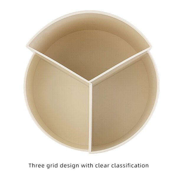 Storage Box 3-Compartment Pen Holder for desk  simple office  supplies