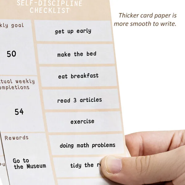Planner Board-7 day  Chore Chart, Family Daily Schedule,   Weekly Chore List, Self-discipline Punch Card, Cultivate Good Habits Planning Board