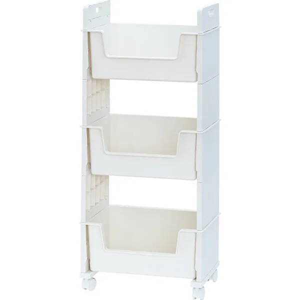 Multi-Tier Movable Bookshelf Storage-2 layer  With Wheel Book Organizing Rack Cart With Drawer Vertical Magazine Storage Cabinet