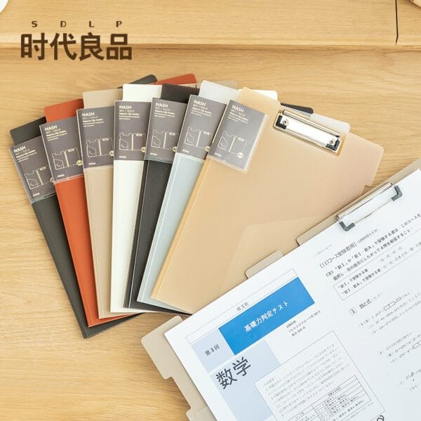 A4  File Folder Clipboards Double Clip Waterproof Material, Portable File Storage For Nurses Office School Home Meeting