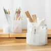 5-Color Rotating Storage Box HighCapacity 360° Rotating Pen Holder Originality  Table-Top Stationery Storage