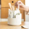 5-Color Rotating Storage Box HighCapacity 360° Rotating Pen Holder Originality  Table-Top Stationery Storage