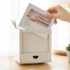 2025  Desk Calendar Pen Holder  4 cell storage can rotate the multi-functional page calendar, you can remember things to do planning