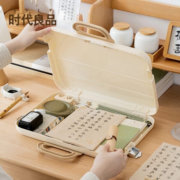 Store 460 Sheets Of A4 Paper File Box Store 460 Sheets Of A4 Paper File Box Transparent Plastic File Bag Large Folder Examination Paper Information Storage Organ Bag