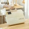 A4 File Box Plastic Desktop Storage Portable Office Transparent Versatile Clear Storage Box for Documents Office Organization