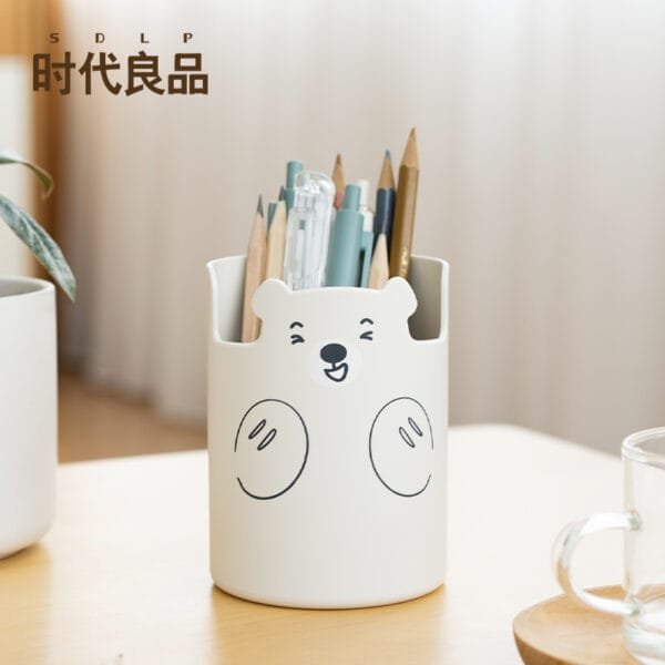 Pen holder For 2 Purposes Creative Fashionable Cute Personality Top Of Table High-Capacity Makeup Brush Storage