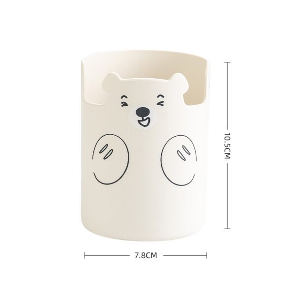 Cute bear pen holder-3-colors Cute bear pen holder-3-colors Creative design of desk pen holder, high appearance level, simple style