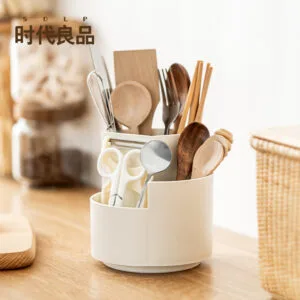 360° Rotating Pen Holder Storage Simple  Multi-Color High-Capacity 360° Rotatable  Plastic Pen Holder Makeup Brush