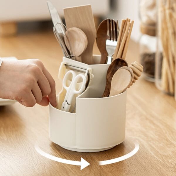 360° Rotating Pen Holder Storage 360° Rotating Pen Holder Storage Simple Multi-Color High-Capacity 360° Rotatable Plastic Pen Holder Makeup Brush