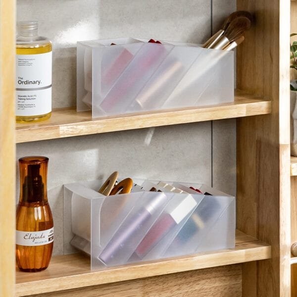 5-Compartment multifunctional pen holder Simple large capacity storage box, pen holder storage, lipstick makeup brush storage