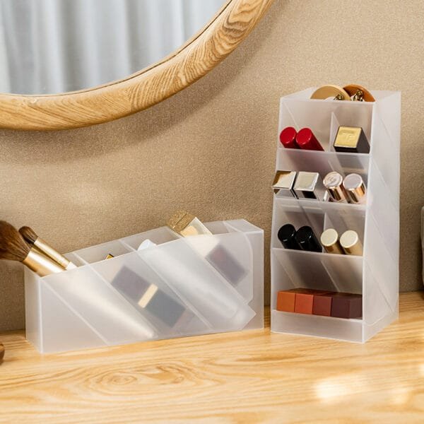 5-Compartment multifunctional pen holder Simple large capacity storage box, pen holder storage, lipstick makeup brush storage