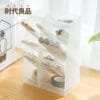 Transparent pen holder-5 compartment Transparent pen holder-5 compartment the source of the production of plastic simple modern air pen holder storage box