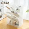 Transparent pen holder-5 compartment  the source of the production of plastic simple modern air pen holder storage box