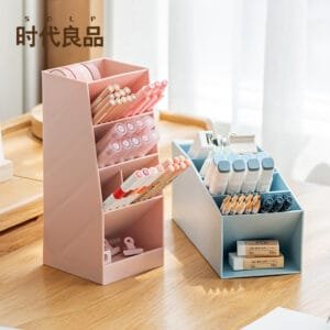 2024 Morandi Color pen holder organizer 2024 Morandi Color pen holder organizer Office Desktop Transparent Simple Slant-in Storage Box