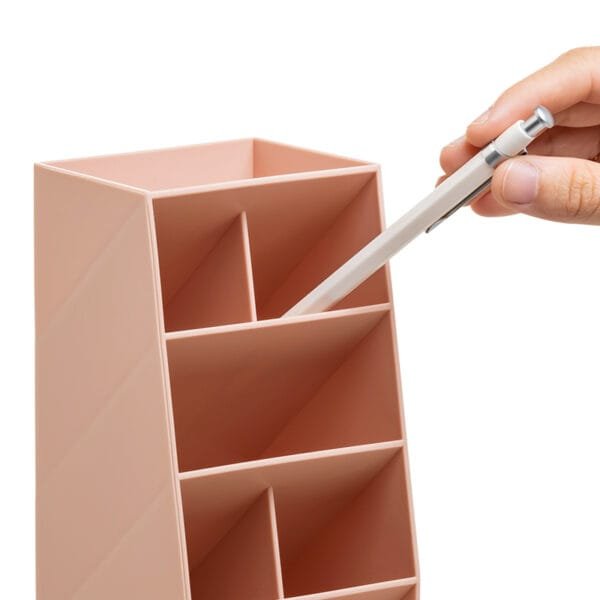 2024 Morandi Color pen holder organizer 2024 Morandi Color pen holder organizer Office Desktop Transparent Simple Slant-in Storage Box