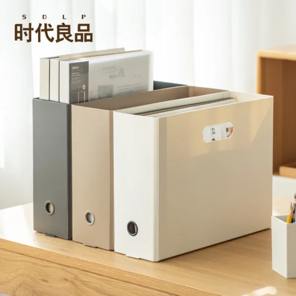 Office File A4 Student Information Storage Box Document Collection Book Plastic File Dtorage Box Desktop Storage