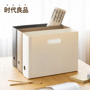 Paper File Storage Bag 3-Color A4 file Storage Box Desktop Storage Plastic Dile Data Storage Box Office Supplies