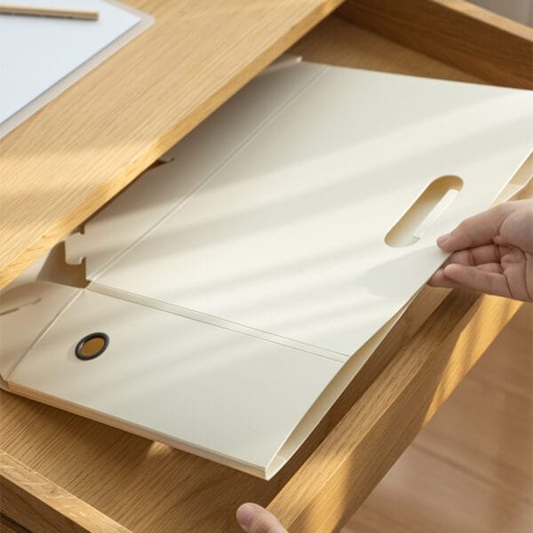 Office File A4 Student Information Storage Box Document Collection Book Plastic File Dtorage Box Desktop Storage