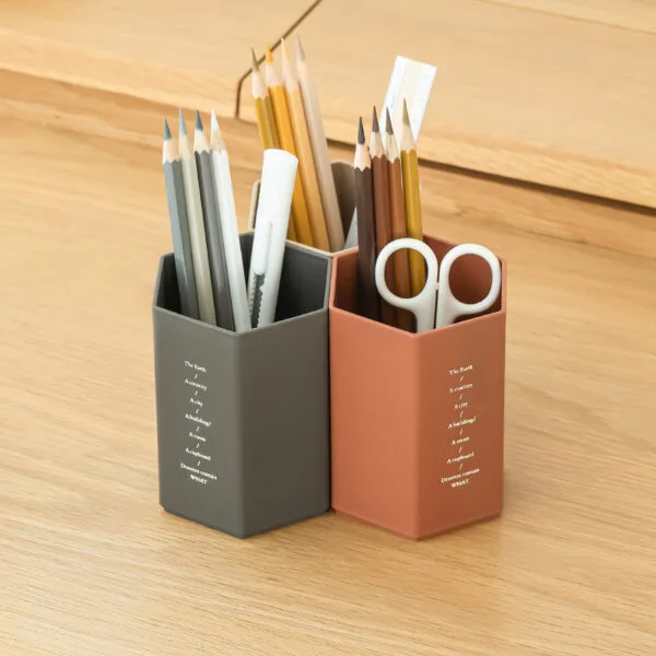 7-Color Stationery Storage Box 7-Color Stationery Storage Box Creative Single Grid Hexagonal Pen Holder High-Capacity Office Desktop Use Products