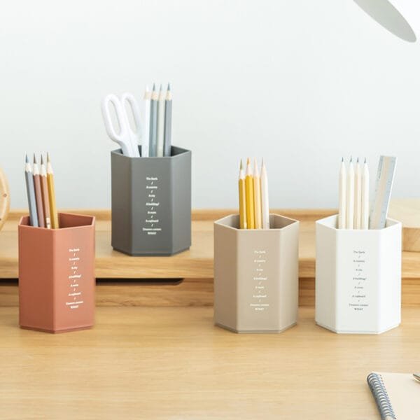 Hot Seller Pen Holder In 2024 Square Plastic High-Capacity Student Stationery Storage Box Creative