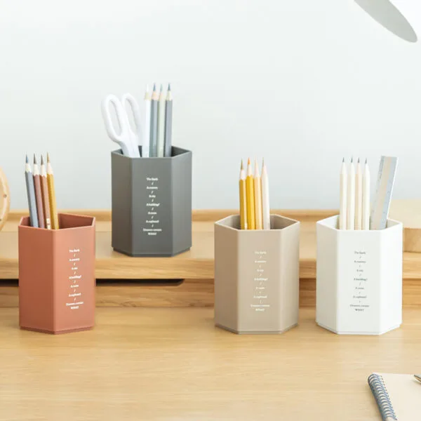 Hot Seller Pen Holder In 2024 Square Plastic High-Capacity Student Stationery Storage Box Creative