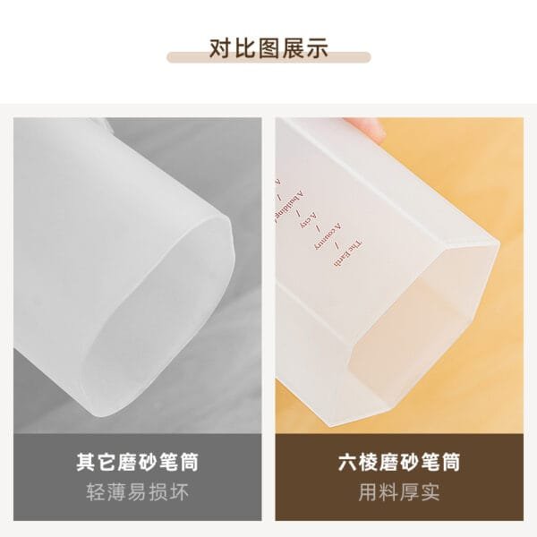 Hot Seller Pen Holder In 2024 Square Plastic High-Capacity Student Stationery Storage Box Creative