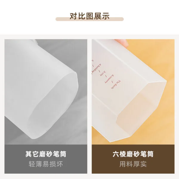Hot Seller Pen Holder In 2024 Square Plastic High-Capacity Student Stationery Storage Box Creative