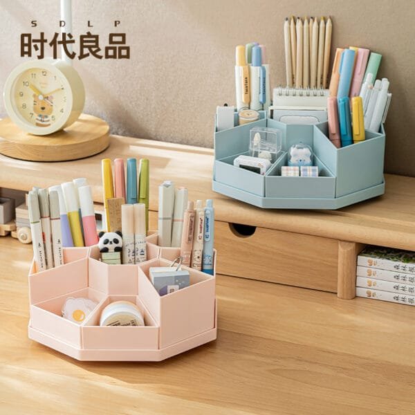 Rotary detachable pen holder  New for winter 2024  Simple style desk organizer
