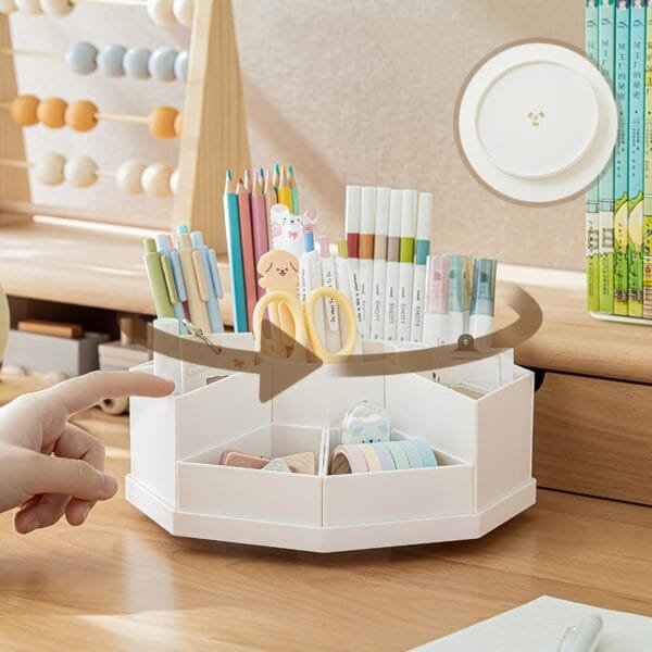 Rotary detachable pen holder  New for winter 2024  Simple style desk organizer