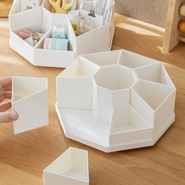 Rotary detachable pen holder  New for winter 2024  Simple style desk organizer