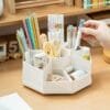 Rotary detachable pen holder  New for winter 2024  Simple style desk organizer