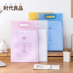 Office File 13 Grids-Storage  Hand-Held Test Paper Storage Bag High-Capacity  Organ Dolder Examination Paper Storage Bag