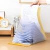4-Color File Box Large Capacity Organ Bag Handmentioned Folder A4 Paper Storage Bag Portable File Package