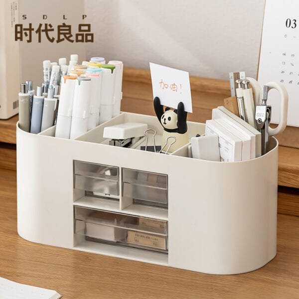 3 Drawer Of Office Stationery pen Holder  Simple Office Supplies Striking Brief Desktop  Storage