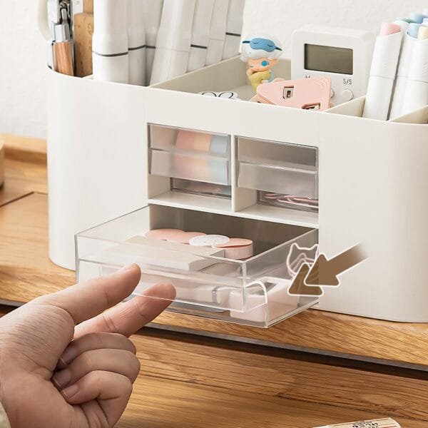 4 Color Plastic Storage Box Brief GoodLooking Plastic Pen Holder Bucket  Multifunctional