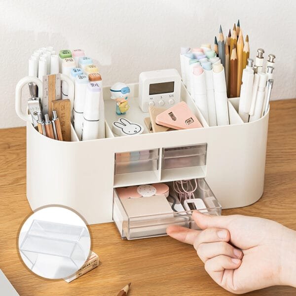 3 Drawer Of Office Stationery pen Holder  Simple Office Supplies Striking Brief Desktop  Storage