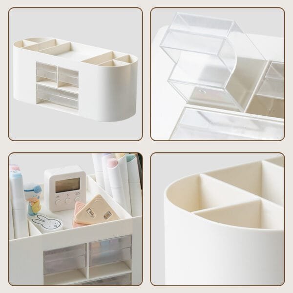 3 Drawer Of Office Stationery pen Holder  Simple Office Supplies Striking Brief Desktop  Storage