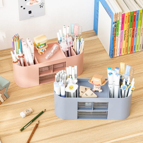 3 Drawer Of Office Stationery pen Holder  Simple Office Supplies Striking Brief Desktop  Storage