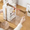 4-Color Plastic Storage Box Student Desk Books Storage Artifact Retractable Book Shelf Desktop Storage Box Plastic Large Capacity Frame