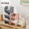 3 Color Plastic Pen Holder High-Capacity  Slant-In Storage Box Striking Plastic Stationery  Storage For Desk