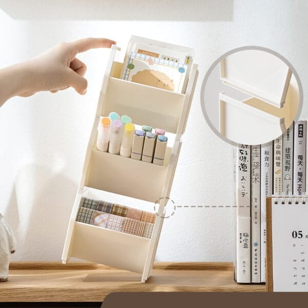 Storage Boxes Hot Sales in 2024 Slant-in Pen  Holder Student Desk Large Capacity Plastic  Stationery Storage