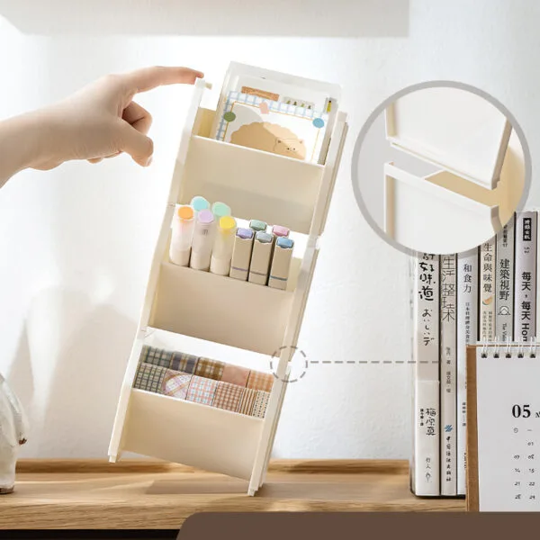 Storage Boxes Hot Sales in 2024 Slant-in Pen  Holder Student Desk Large Capacity Plastic  Stationery Storage